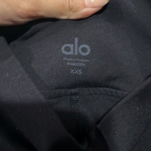 S5 Alo Yoga Women’s High Waist Circuit Shorts XXS Black - Picture 3 of 5